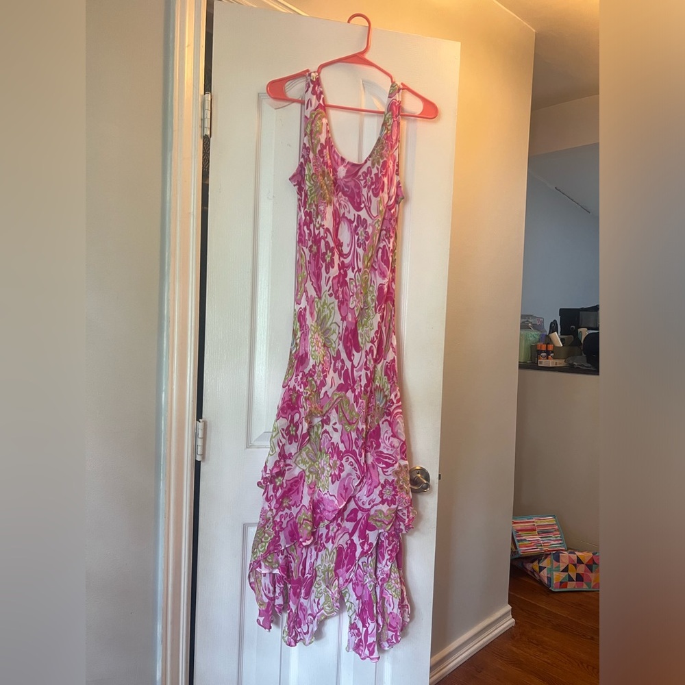 Pink floral dress!